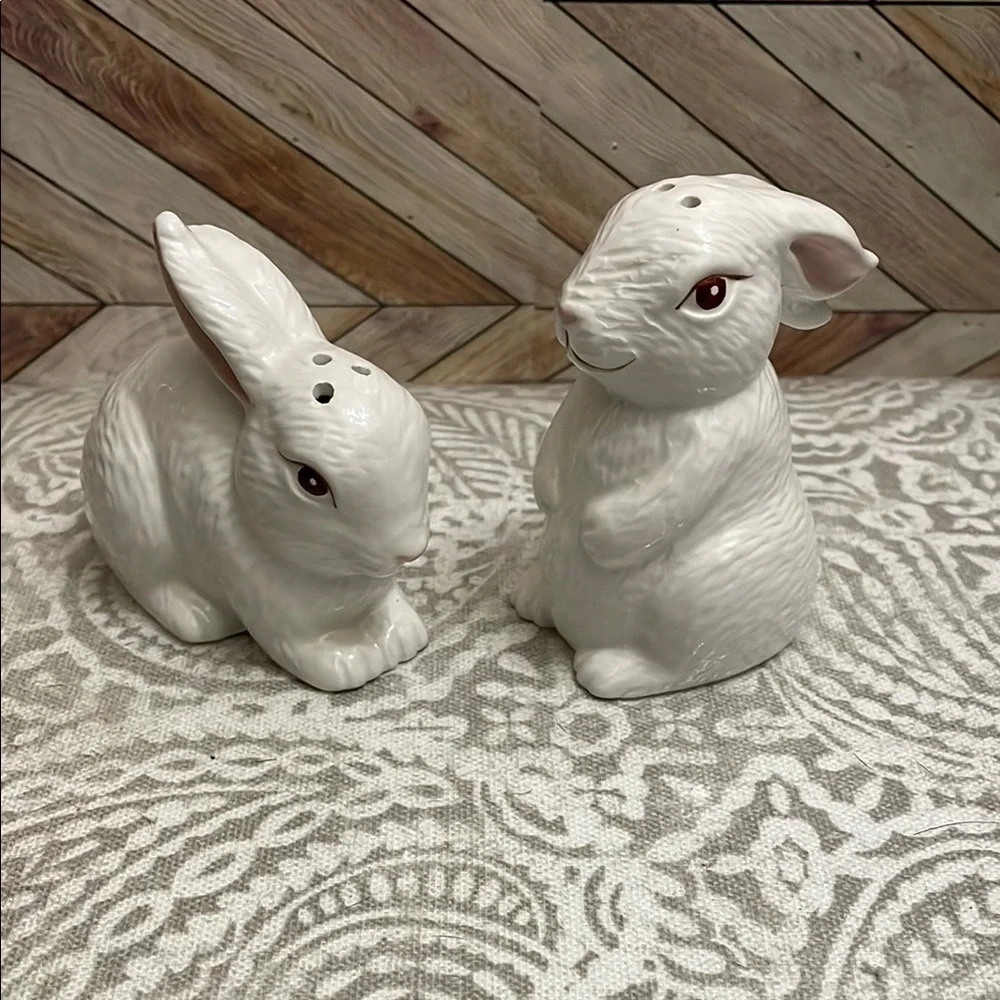 Pier 1 Imports Bunny‎ Rabbit Salt and Pepper Shakers